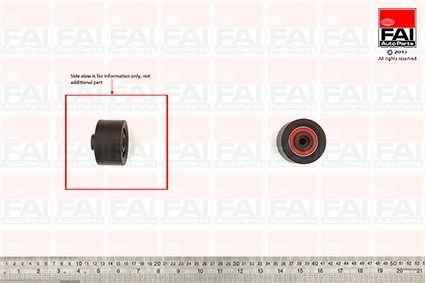 FAI AUTOPARTS Паразитный / Ведущий ролик, зубчатый ремень T9480